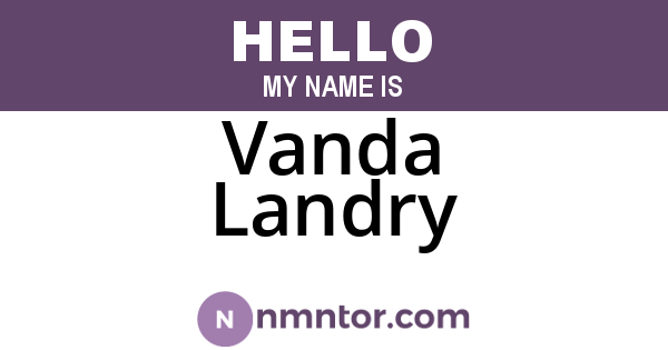 Vanda Landry