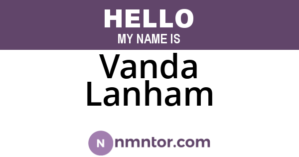 Vanda Lanham