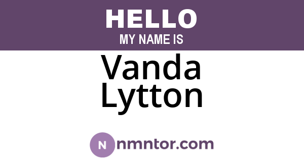 Vanda Lytton