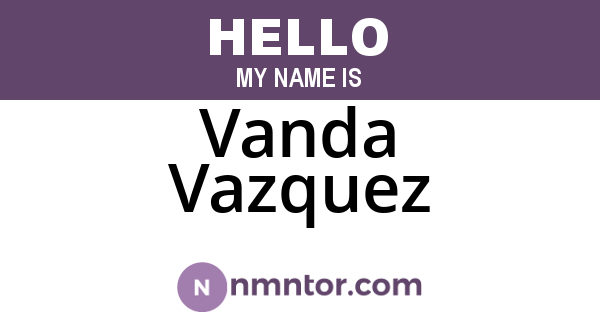 Vanda Vazquez