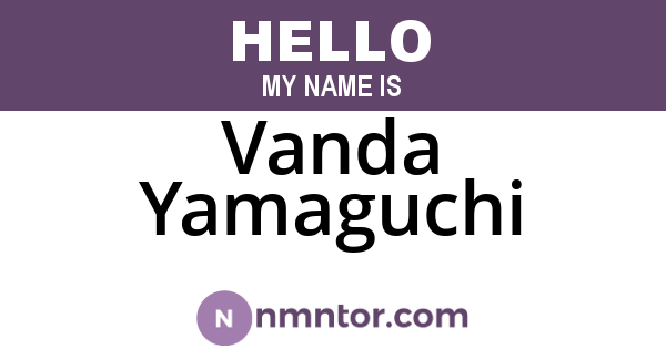 Vanda Yamaguchi