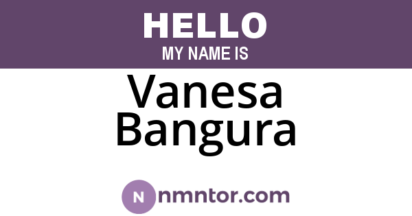 Vanesa Bangura