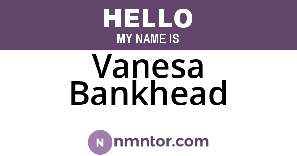 Vanesa Bankhead