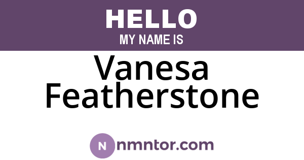Vanesa Featherstone