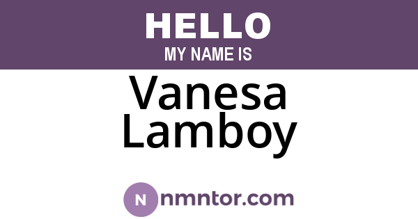 Vanesa Lamboy