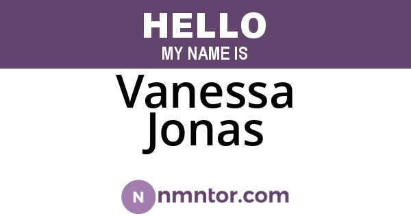 Vanessa Jonas