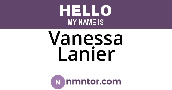 Vanessa Lanier
