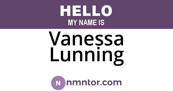 Vanessa Lunning