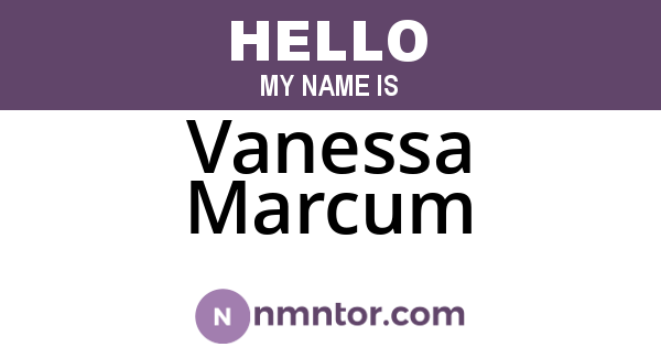 Vanessa Marcum