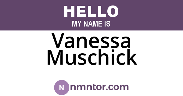 Vanessa Muschick