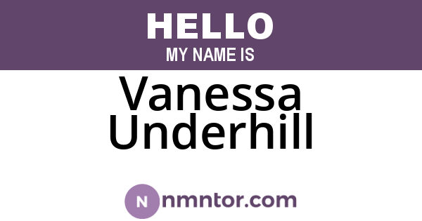 Vanessa Underhill