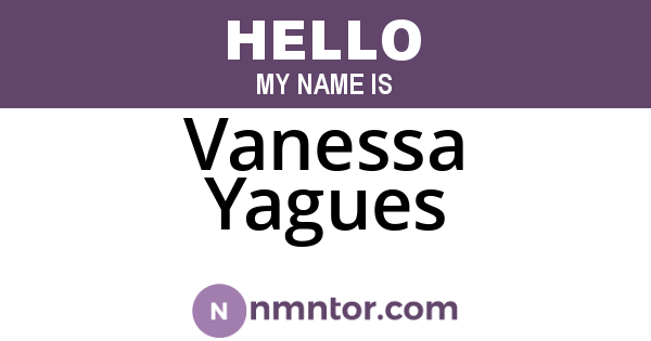 Vanessa Yagues