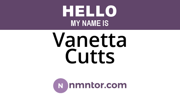 Vanetta Cutts