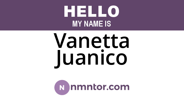 Vanetta Juanico