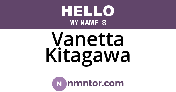 Vanetta Kitagawa