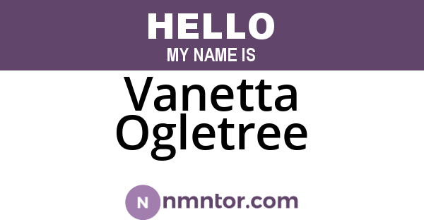 Vanetta Ogletree
