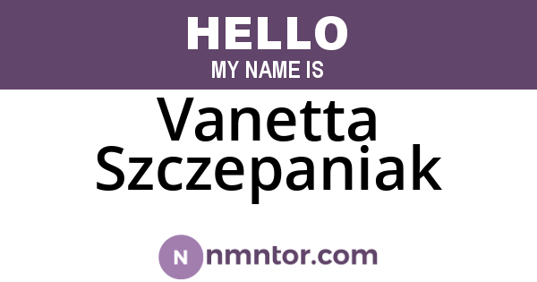 Vanetta Szczepaniak