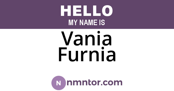 Vania Furnia