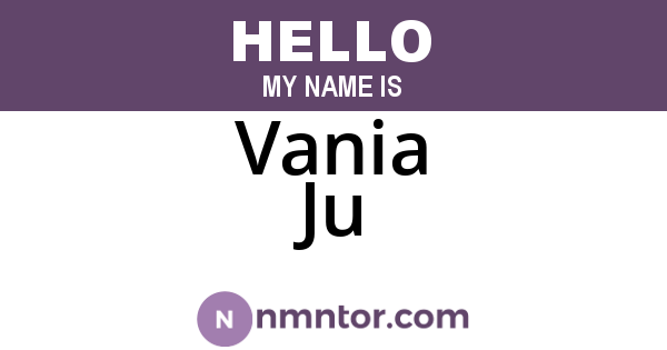 Vania Ju
