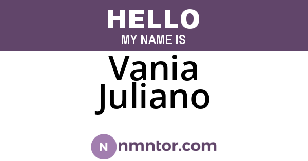 Vania Juliano