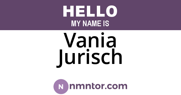 Vania Jurisch