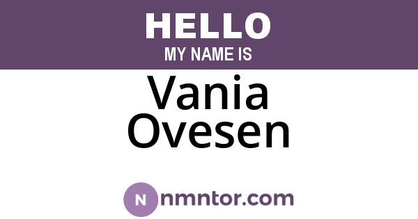 Vania Ovesen