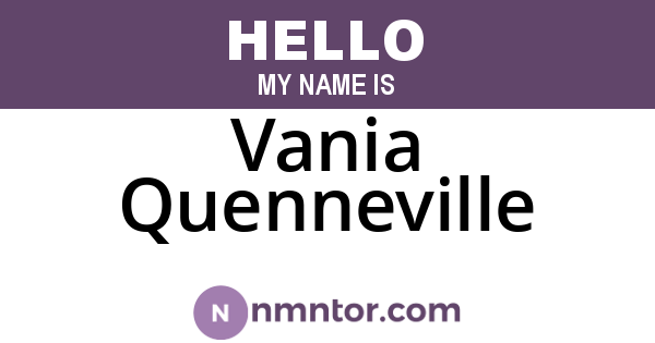 Vania Quenneville