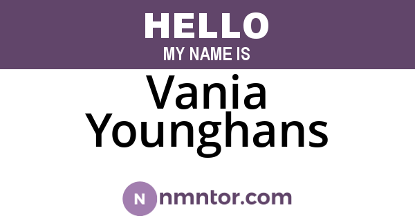 Vania Younghans