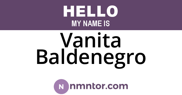 Vanita Baldenegro