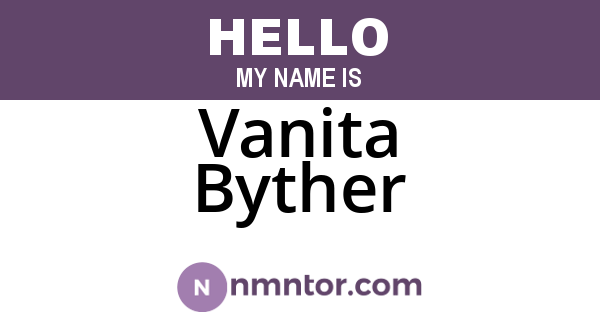Vanita Byther