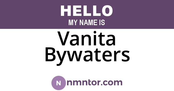 Vanita Bywaters