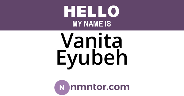 Vanita Eyubeh