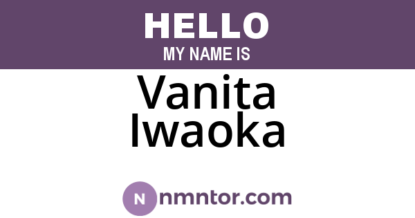 Vanita Iwaoka