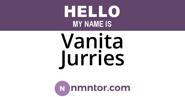 Vanita Jurries
