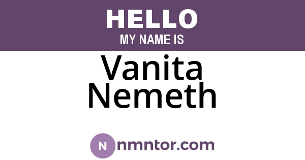 Vanita Nemeth