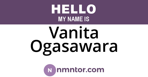Vanita Ogasawara