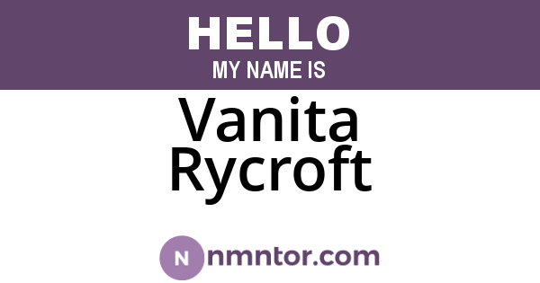 Vanita Rycroft