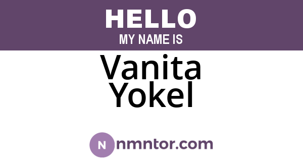 Vanita Yokel