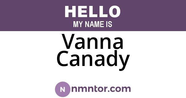 Vanna Canady