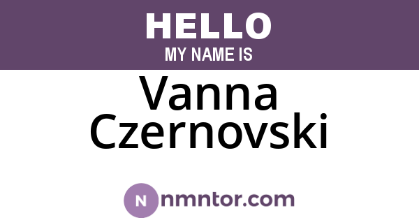 Vanna Czernovski