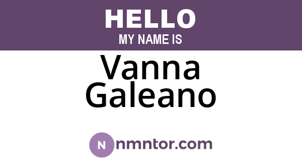 Vanna Galeano
