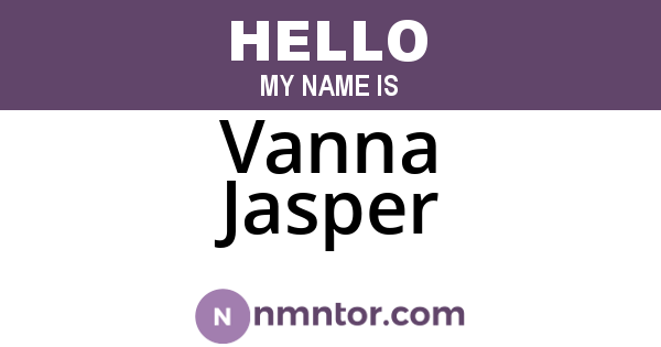 Vanna Jasper