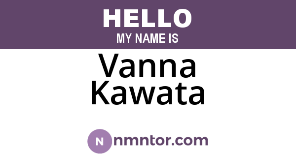 Vanna Kawata