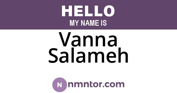 Vanna Salameh