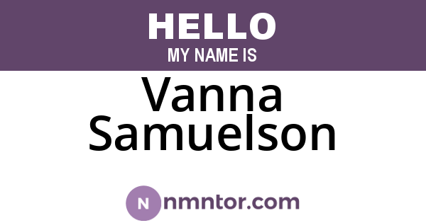 Vanna Samuelson