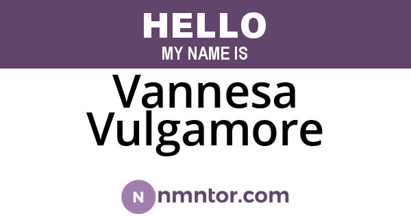 Vannesa Vulgamore