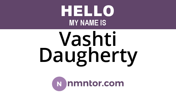 Vashti Daugherty