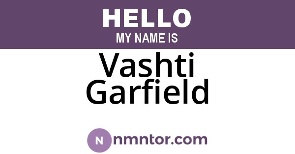 Vashti Garfield