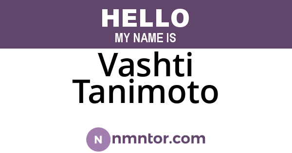 Vashti Tanimoto