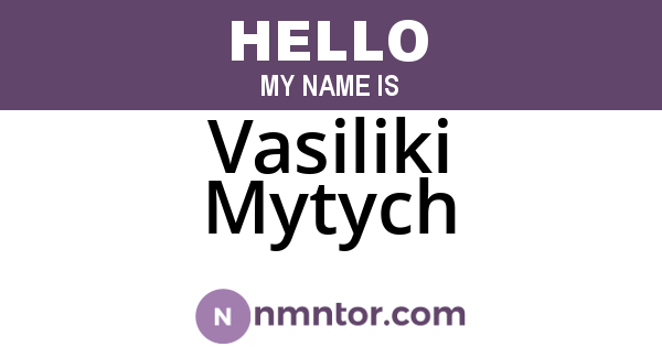 Vasiliki Mytych
